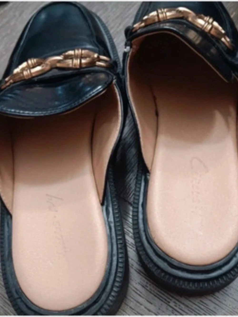 Sam Edelman Evangeline Black Oxford Mules with Lug Soles